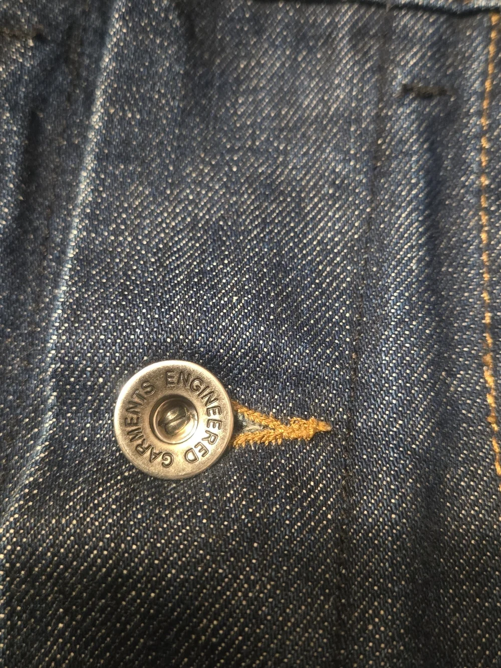 Engineered Garments Men's Dark Blue Denim Jacket - Classic Trucker Style. Xsmall - Picture 3 of 12